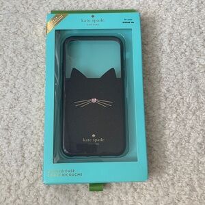 Kate Spade iPhone black cat case